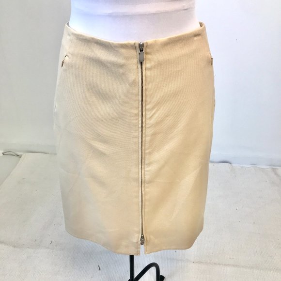 Worth 10 Transitional Zipper Pencil Skirt Tan - Picture 2 of 13